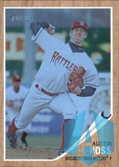 2011 Topps Heritage Minors Blue Tint #87 Austin Ross 032/620